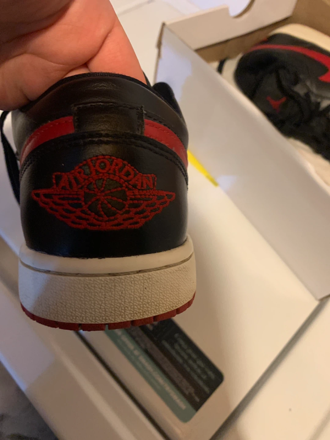 Jordan Air Jordan 1 Low 'Bred Sail' Women's Size 8 - photo 5