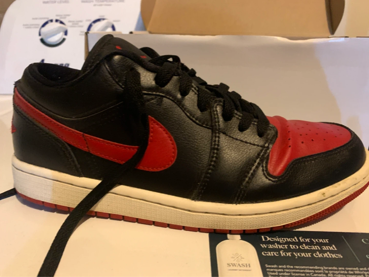 Jordan Air Jordan 1 Low 'Bred Sail' Women's Size 8 - photo 3