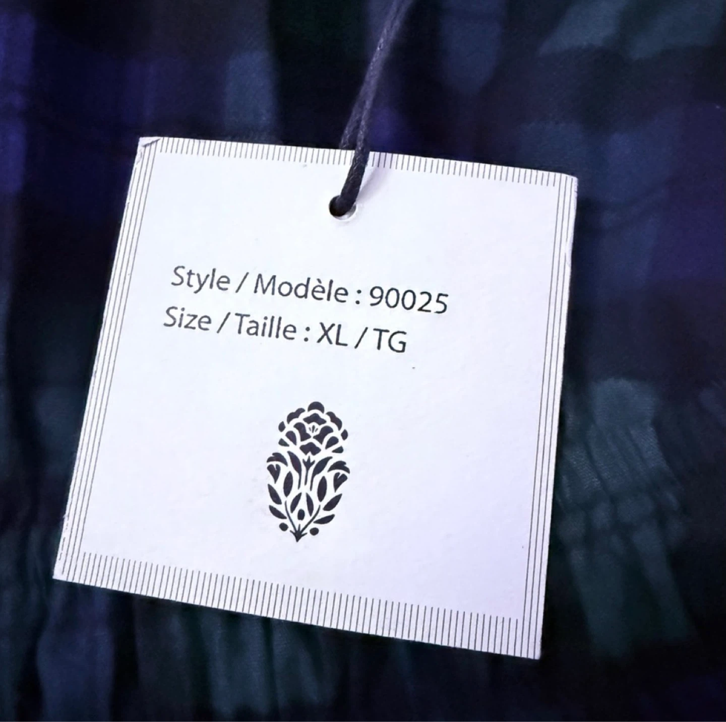 LÉA Plaid Tiered Midi Dress XL - photo 5