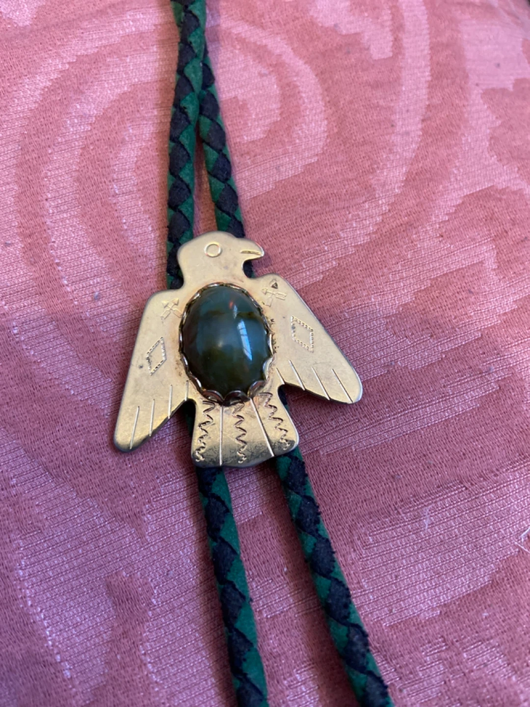 Bolo Tie with Thunderbird Pendant asking 35 obo - photo 2
