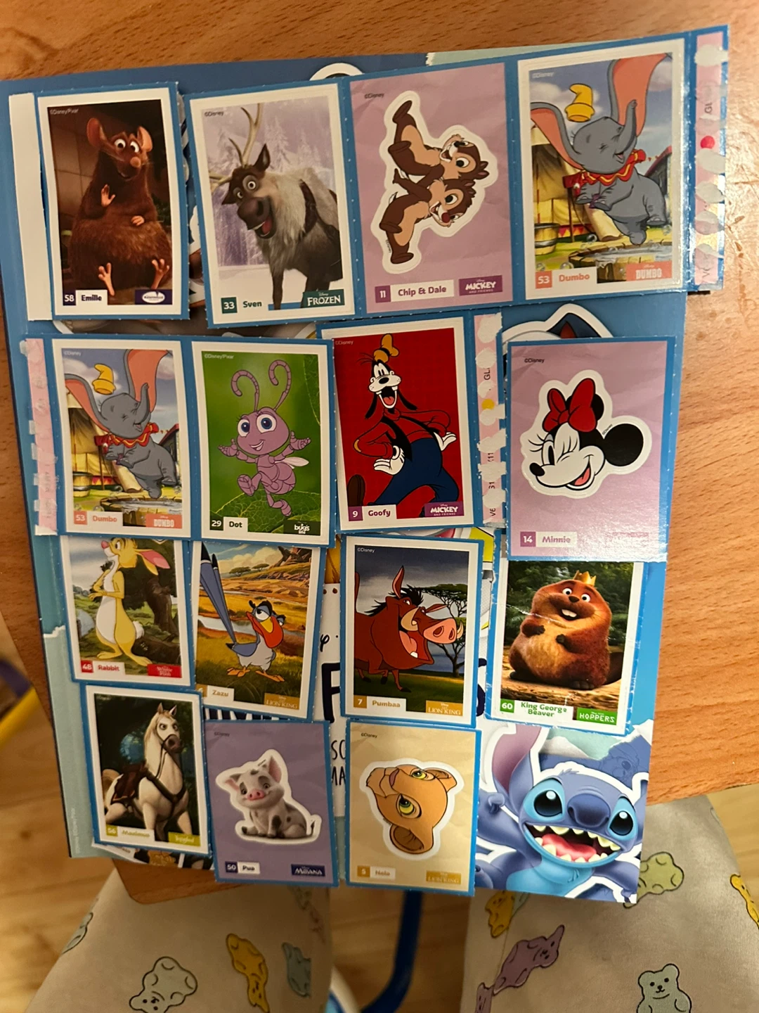 Disney "Animal Friends" Sticker Collection Page