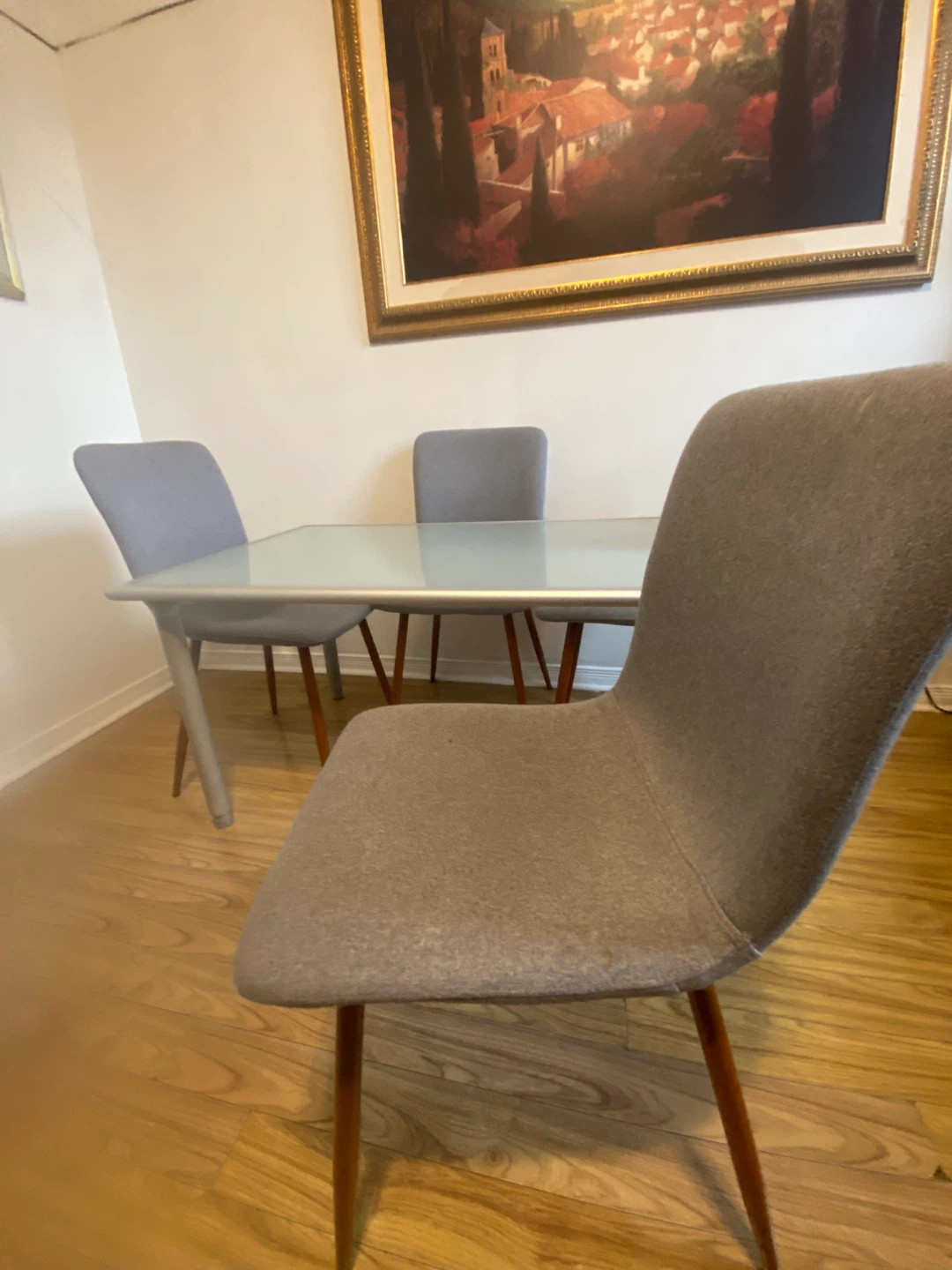 Grey Upholstered Dining Chair - photo 4
