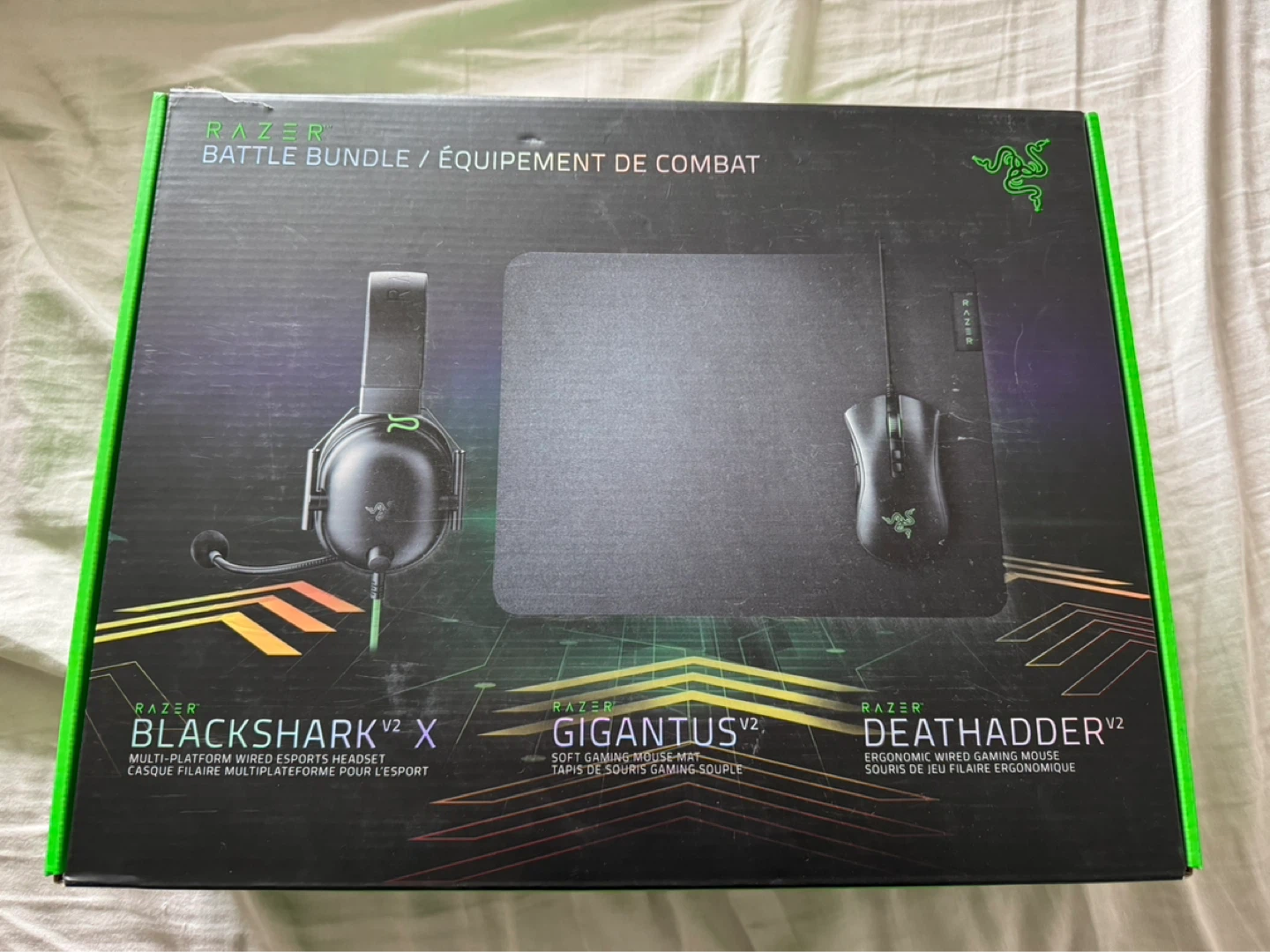 Razer Battle Bundle: Blackshark v2, Deathadder v2, Gigantus v2