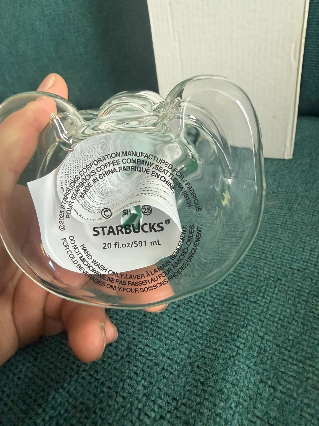 Starbucks Bear Glass Tumbler with Straw - photo 2