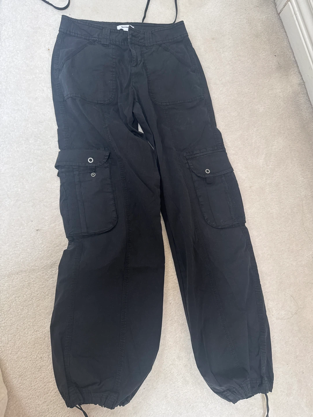Garage Black Cargo Pants Size 0