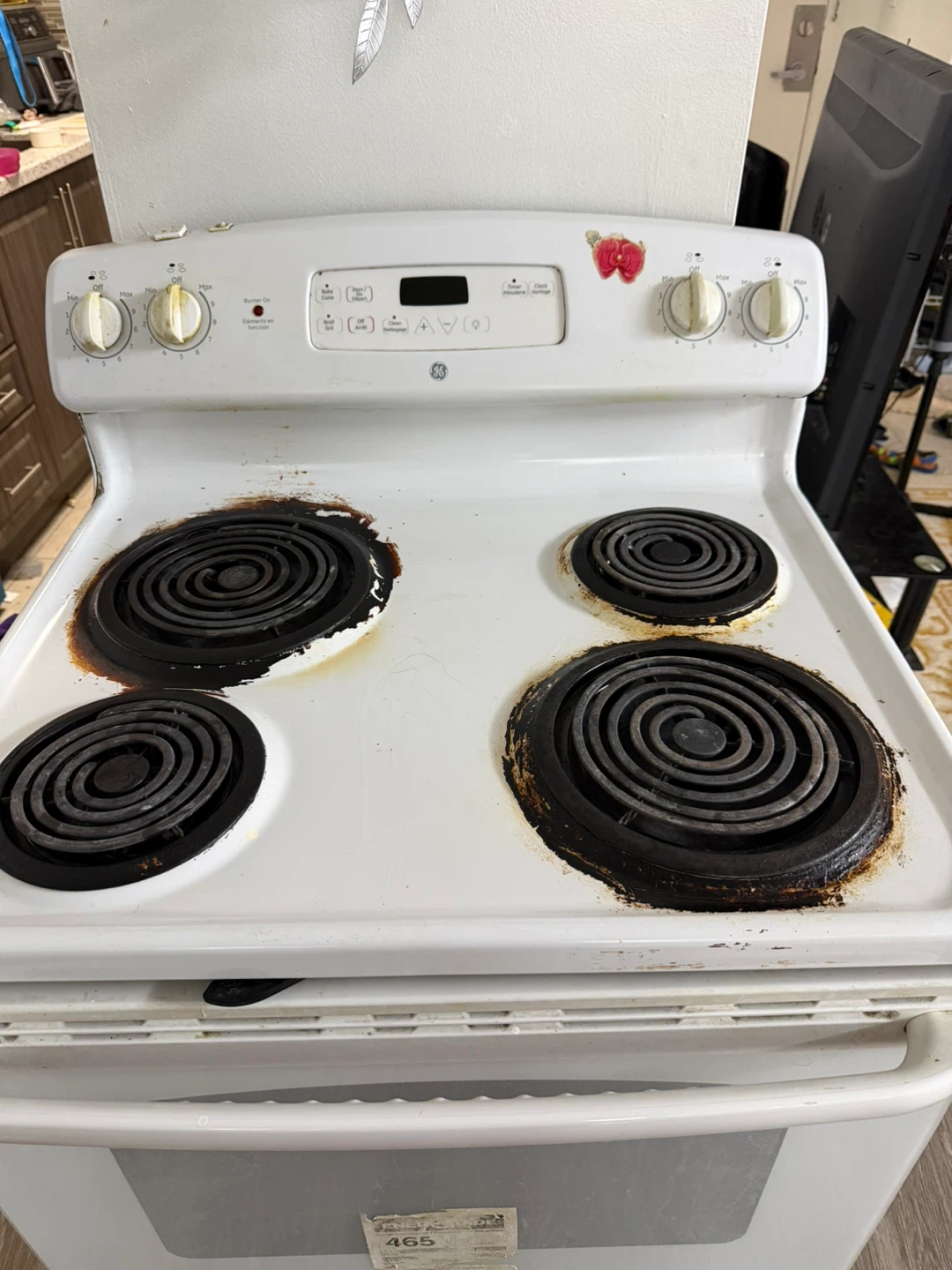 GE Electric Coil Top Stove