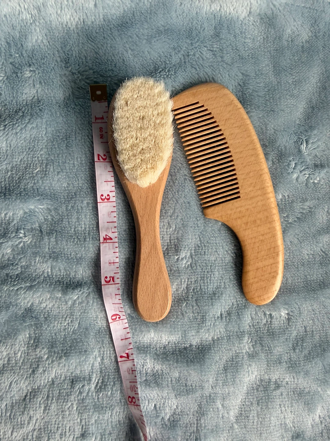 Baby Grooming Set: Wooden Brush & Comb - photo 3