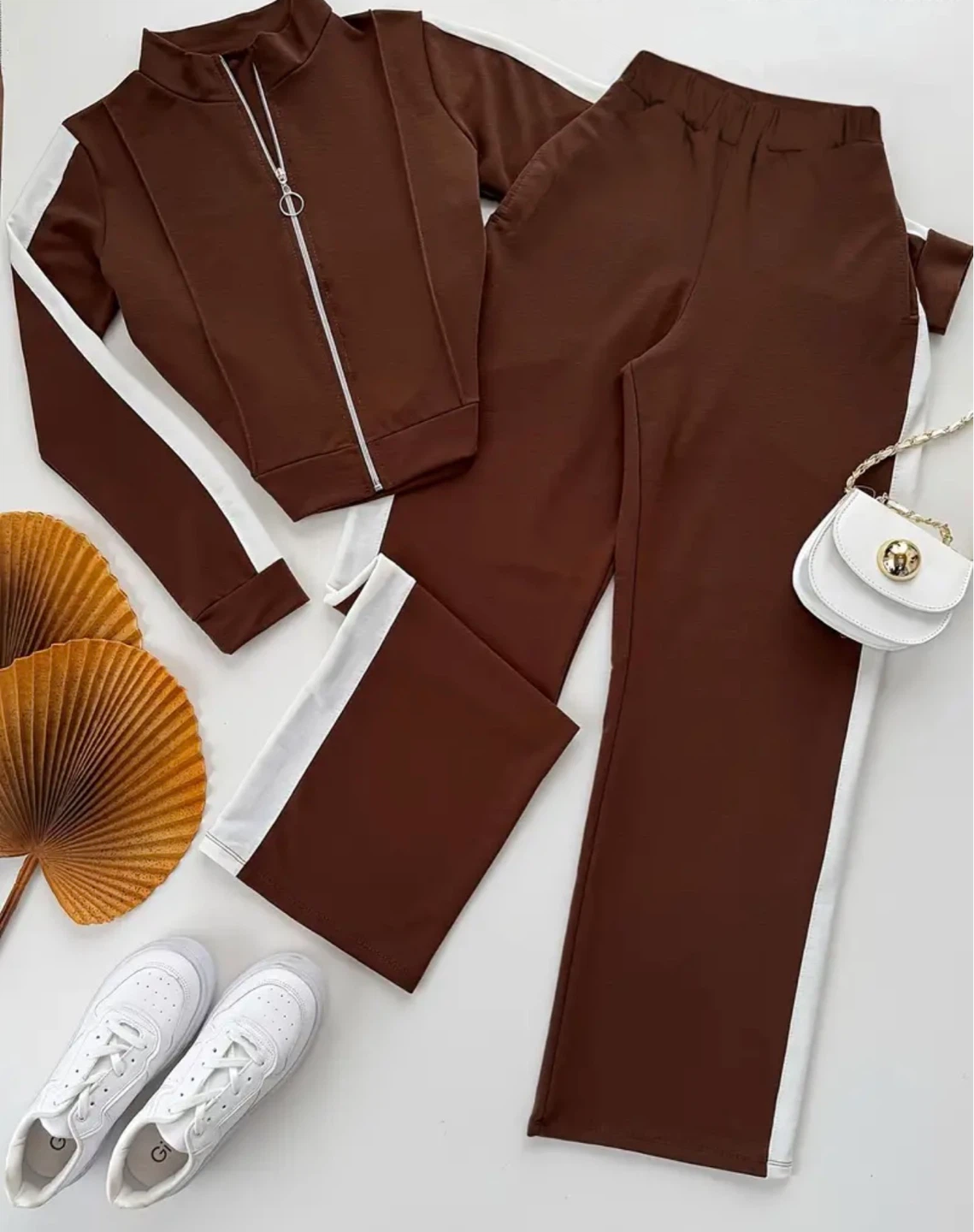 New Brown Tracksuit Set