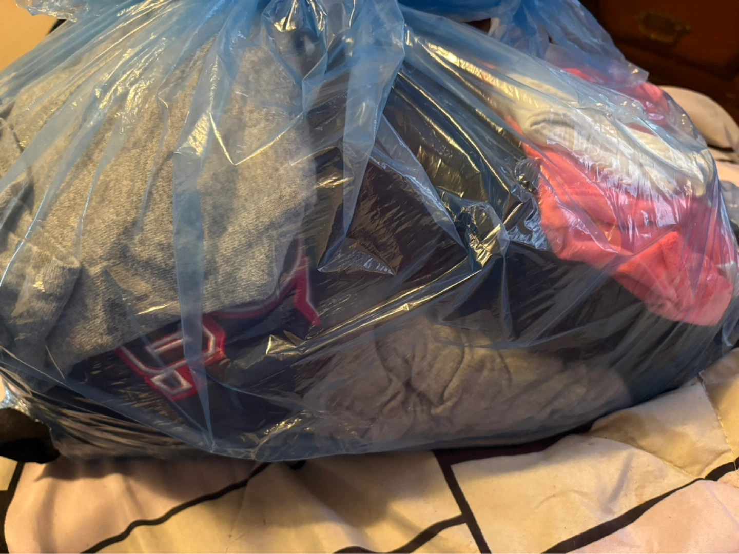Bag of assorted woman clothing