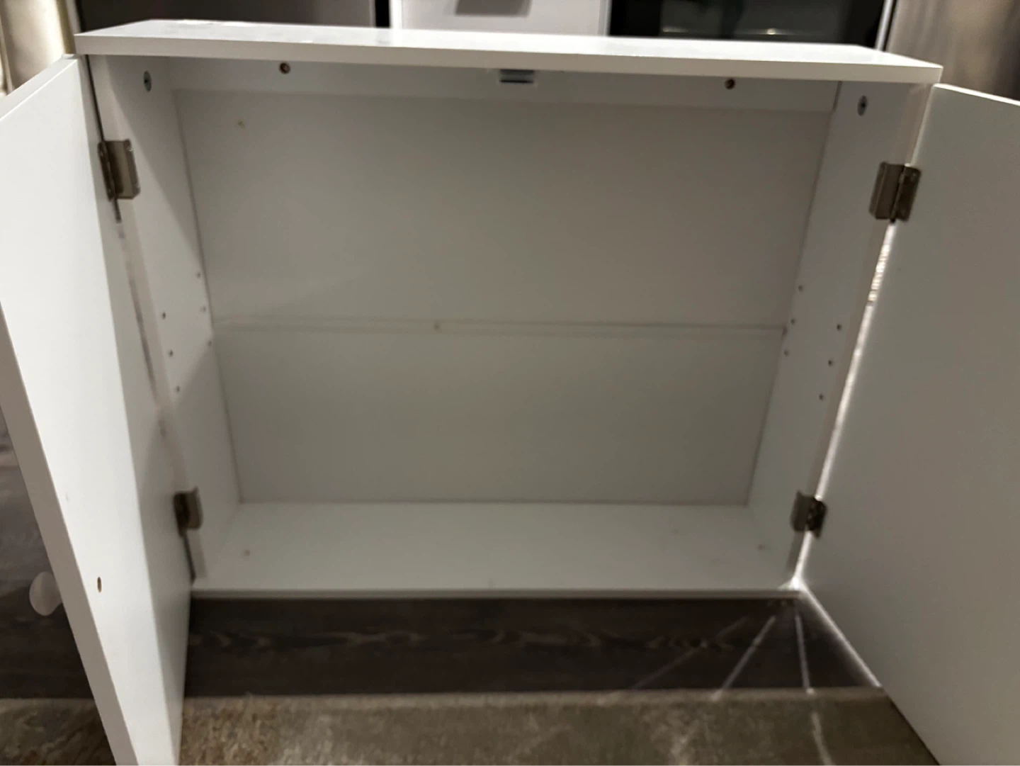 White Two-Door Cabinet - photo 3