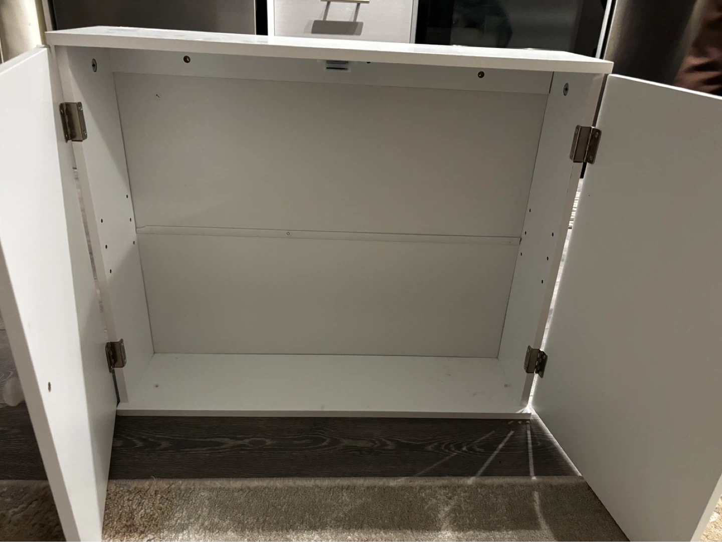 White Two-Door Cabinet - photo 5