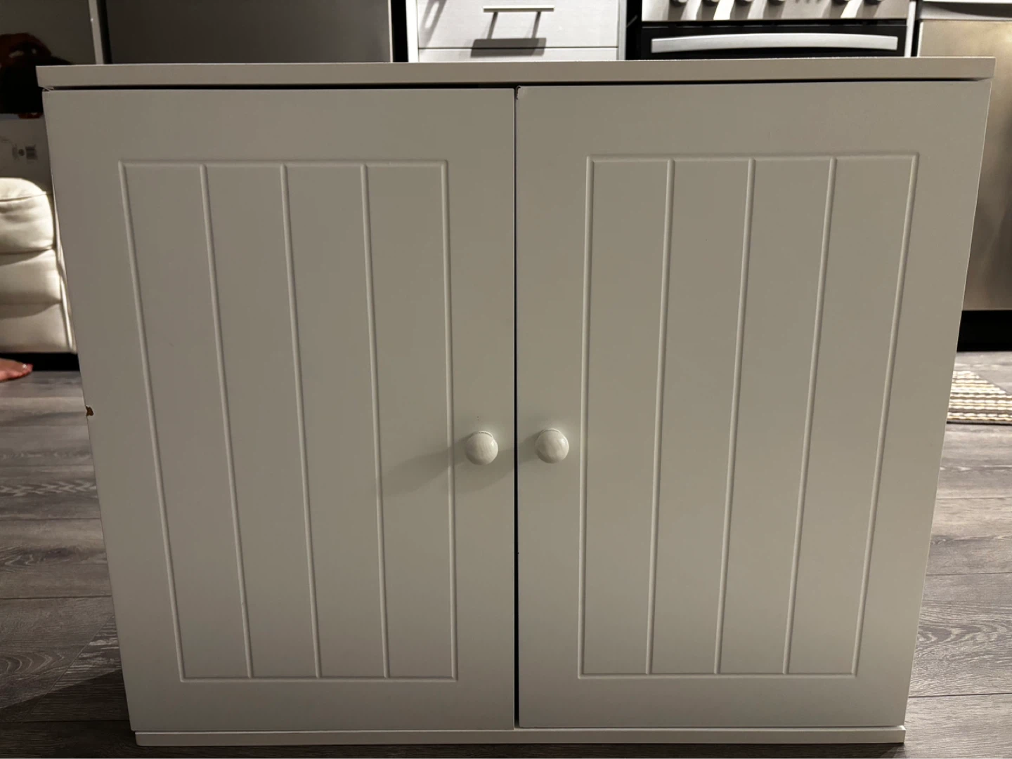 White Two-Door Cabinet