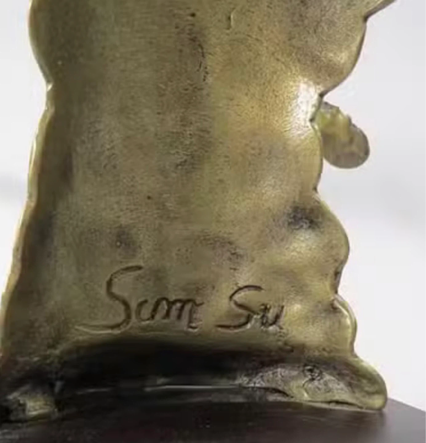Sum Su Violin Player Bronze Sculpture - photo 2