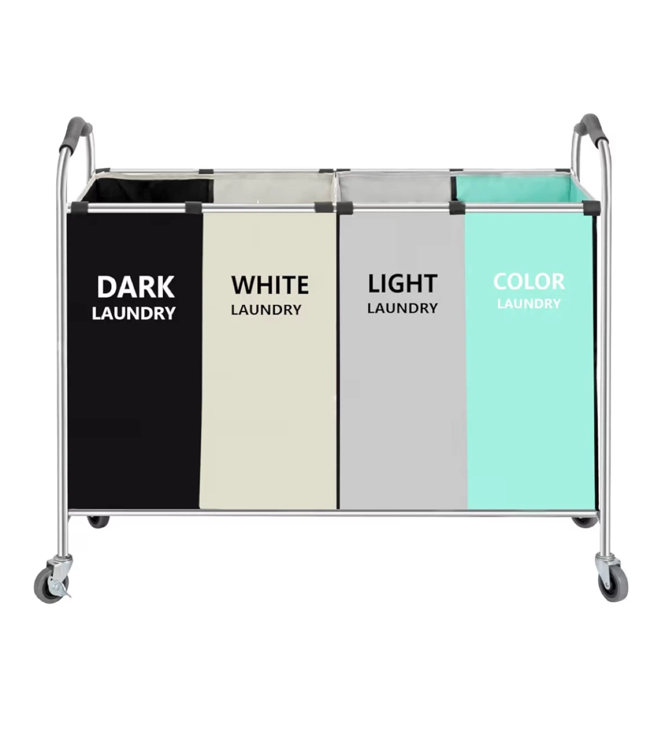 4-Section Wheeling Hamper
