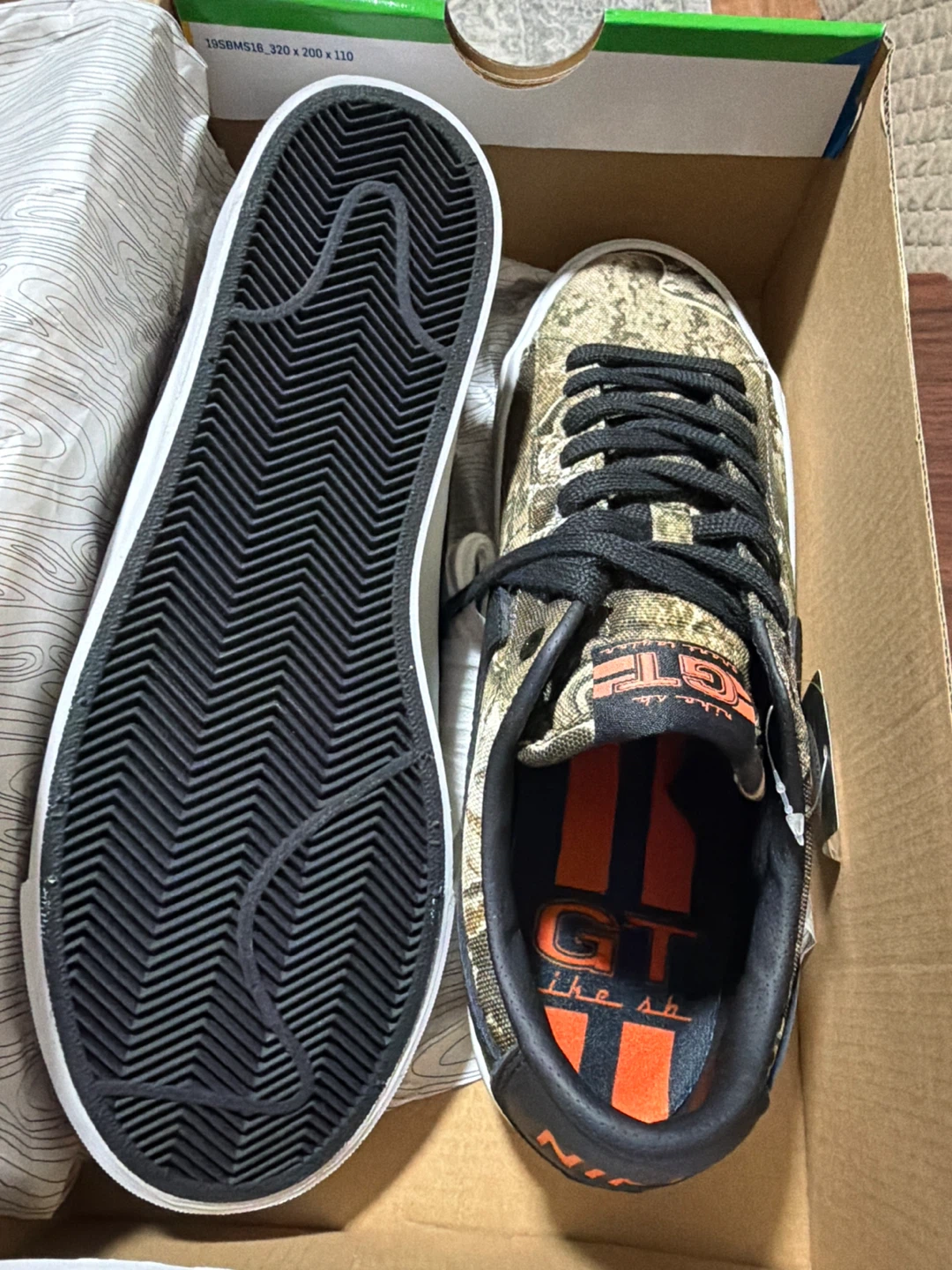 Nike SB Blazer Low GT "Camo" Skate Shoes Size 10.5 - photo 2