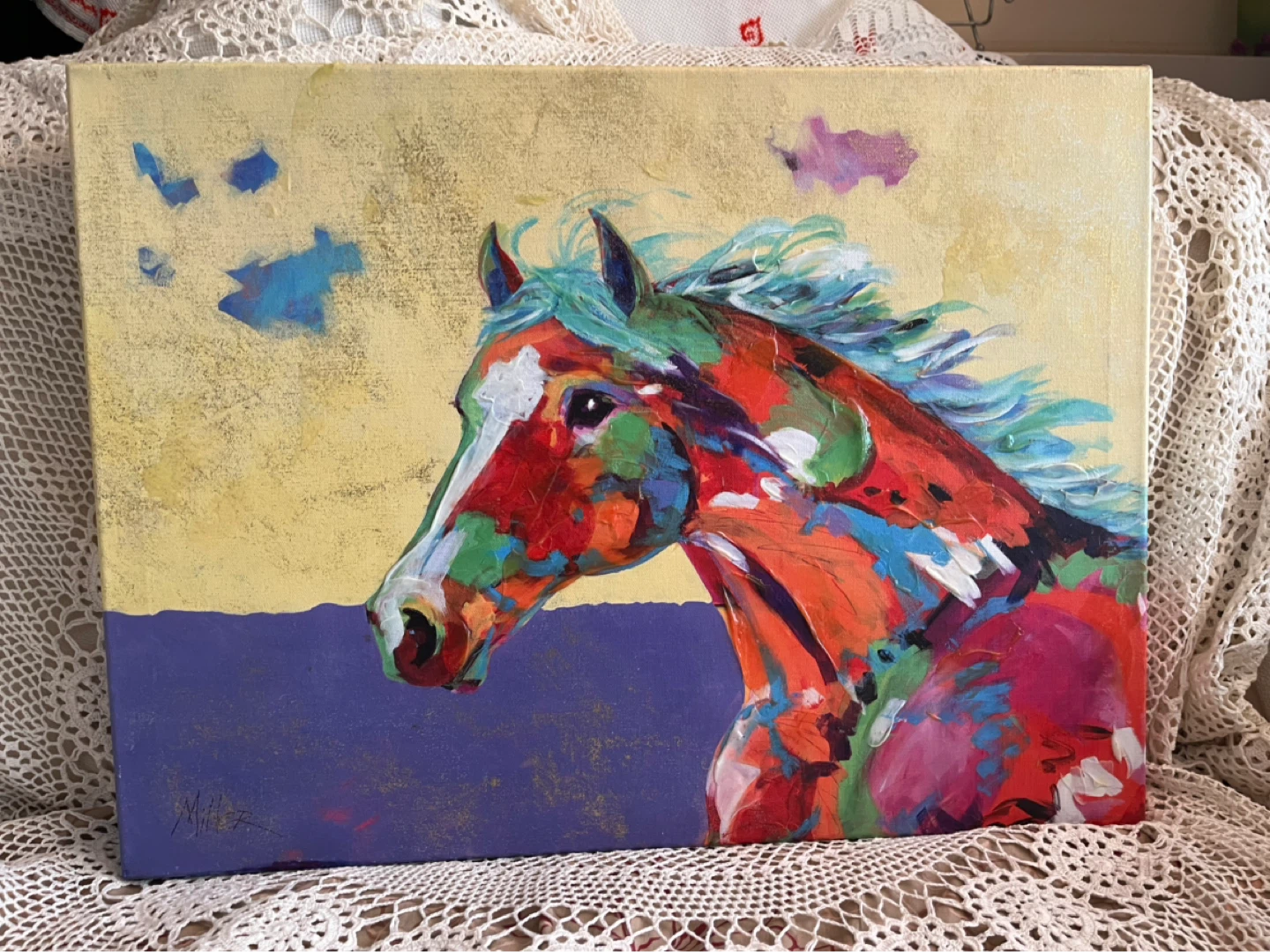 Art- Vibrant Horse Canvas Wall Art