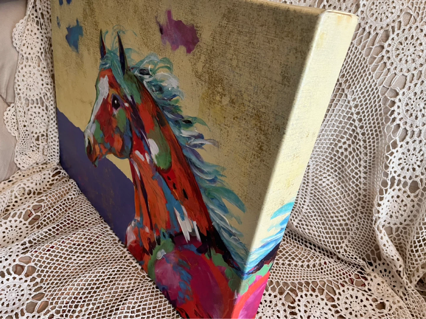 Art- Vibrant Horse Canvas Wall Art - photo 2