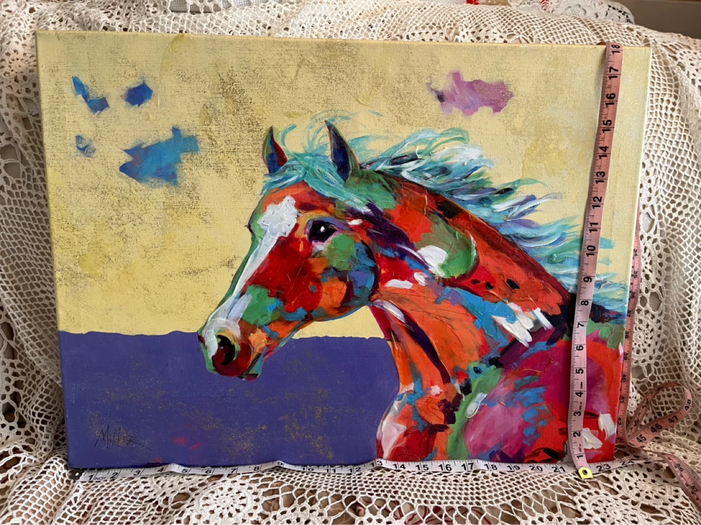 Art- Vibrant Horse Canvas Wall Art - photo 3