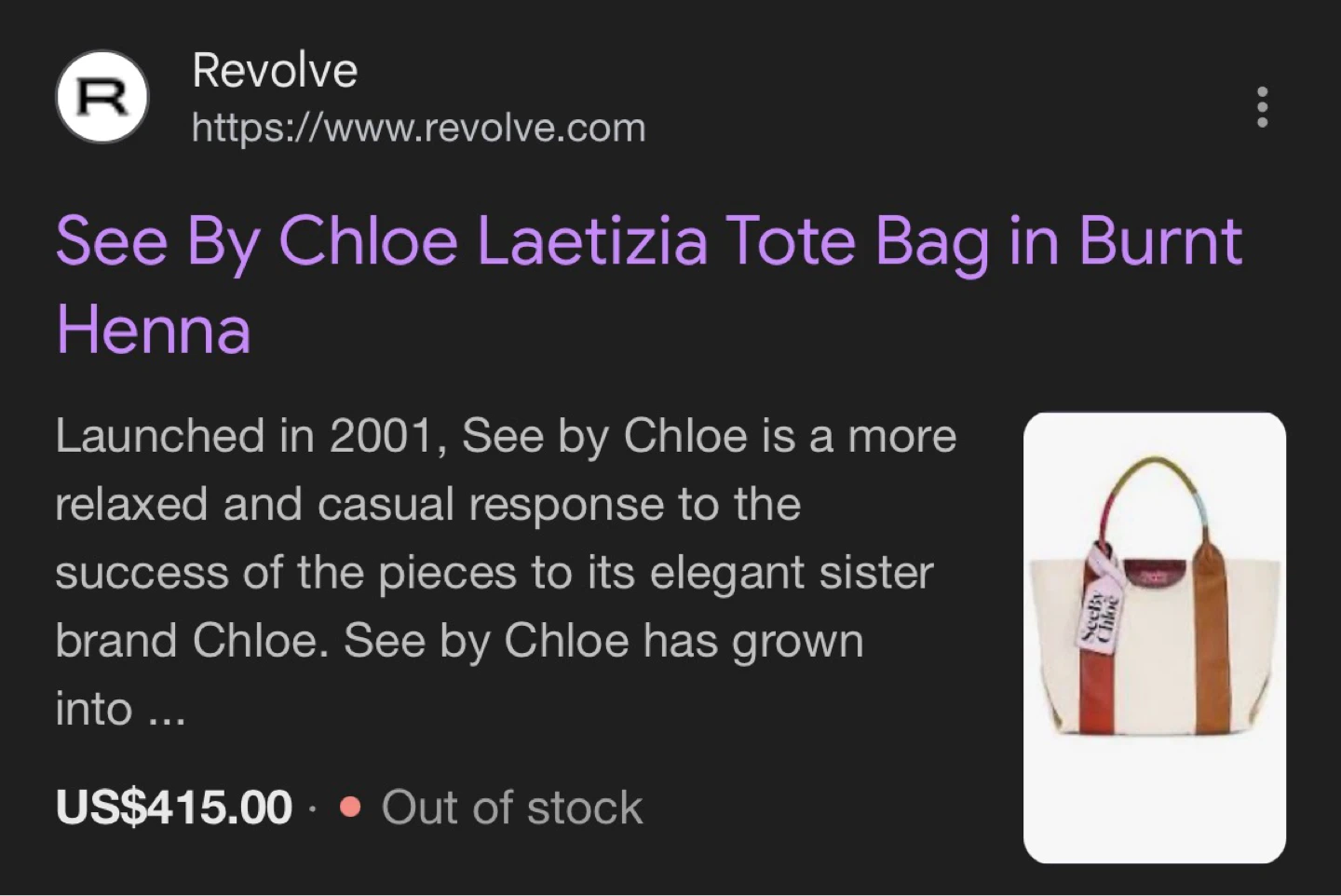 See By Chloe Laetizia Tote Bag - photo 3