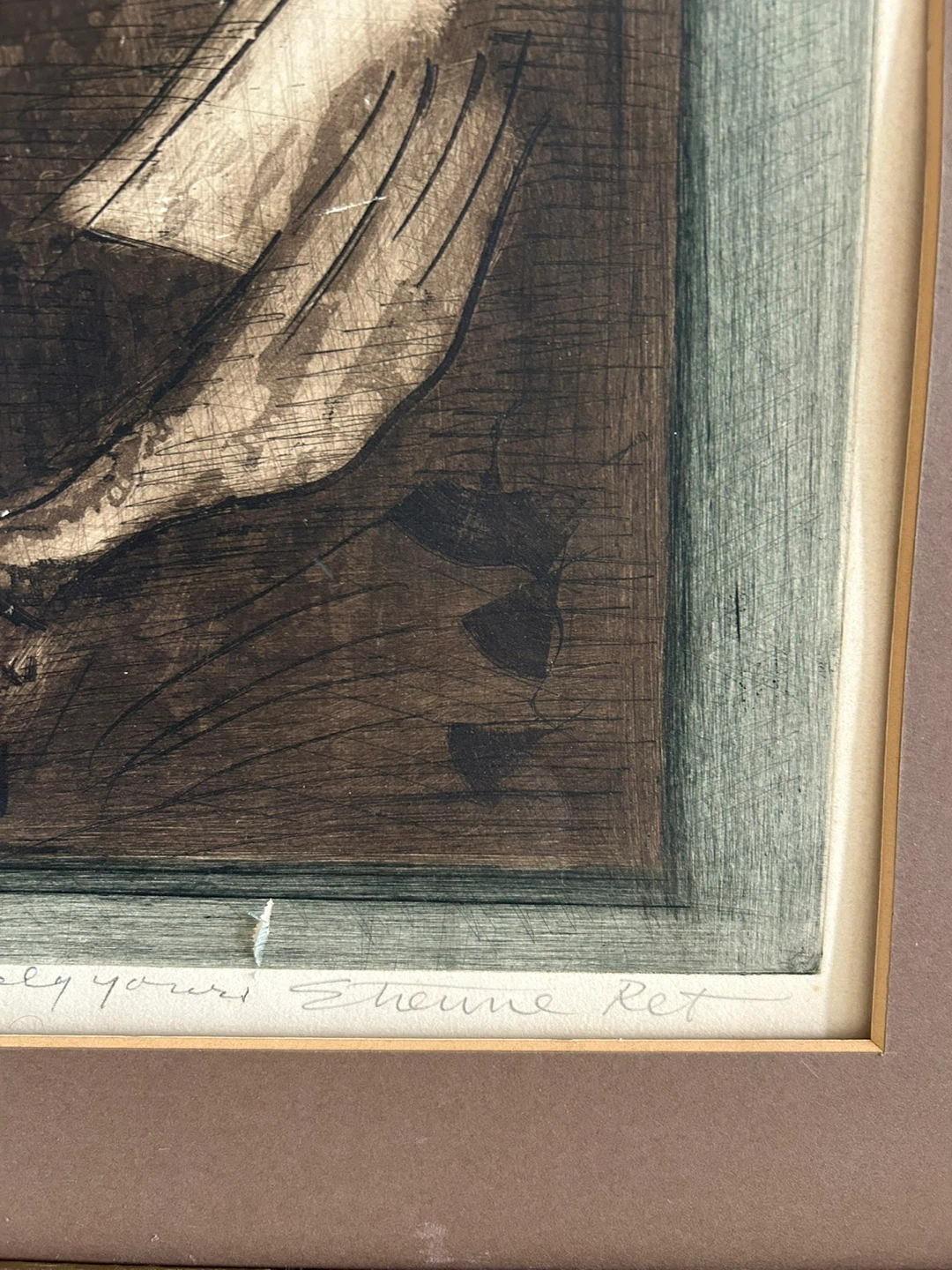 Collectible Art: Etienne Ret Etching from 1963 - photo 3