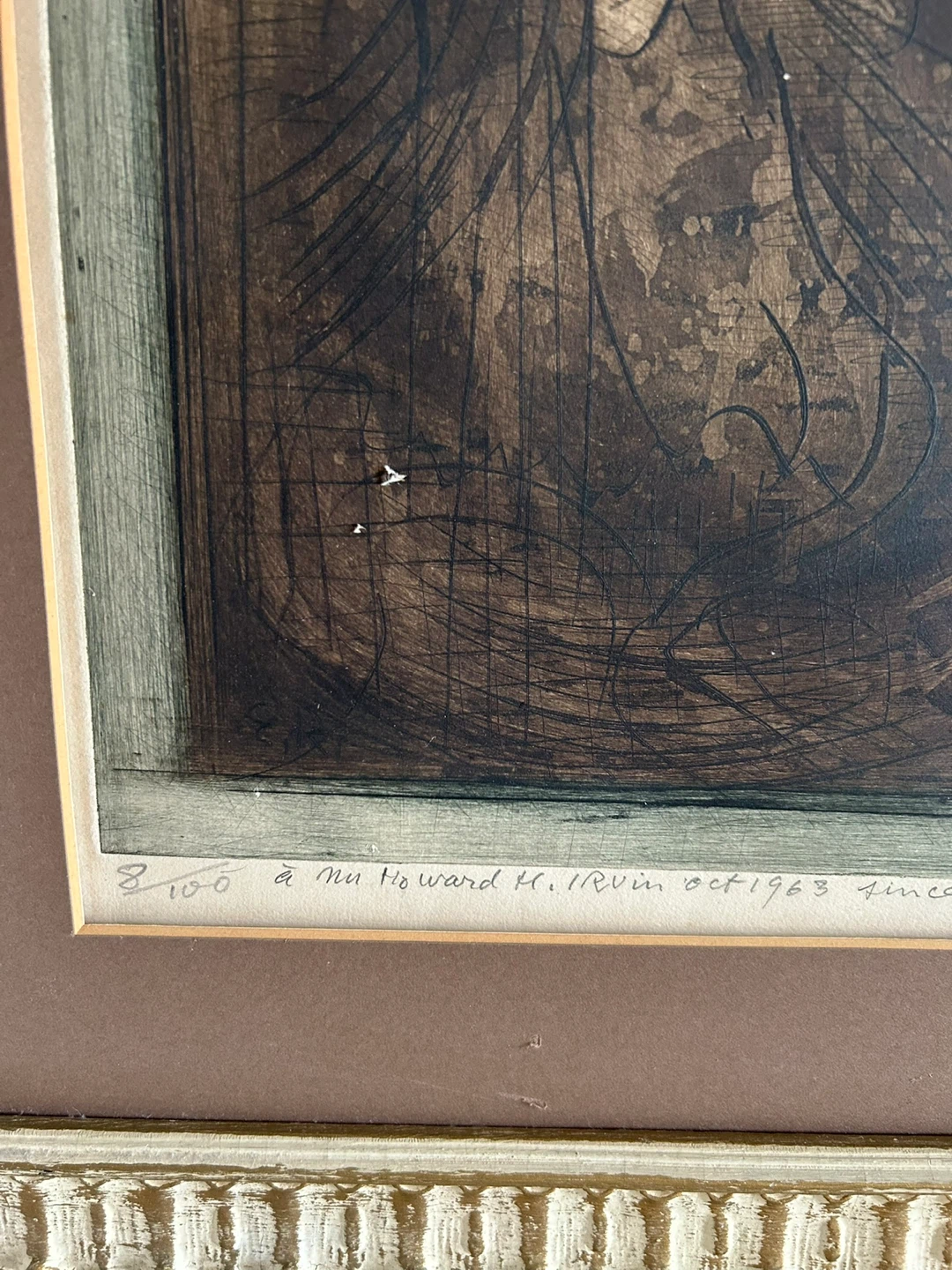 Collectible Art: Etienne Ret Etching from 1963 - photo 4