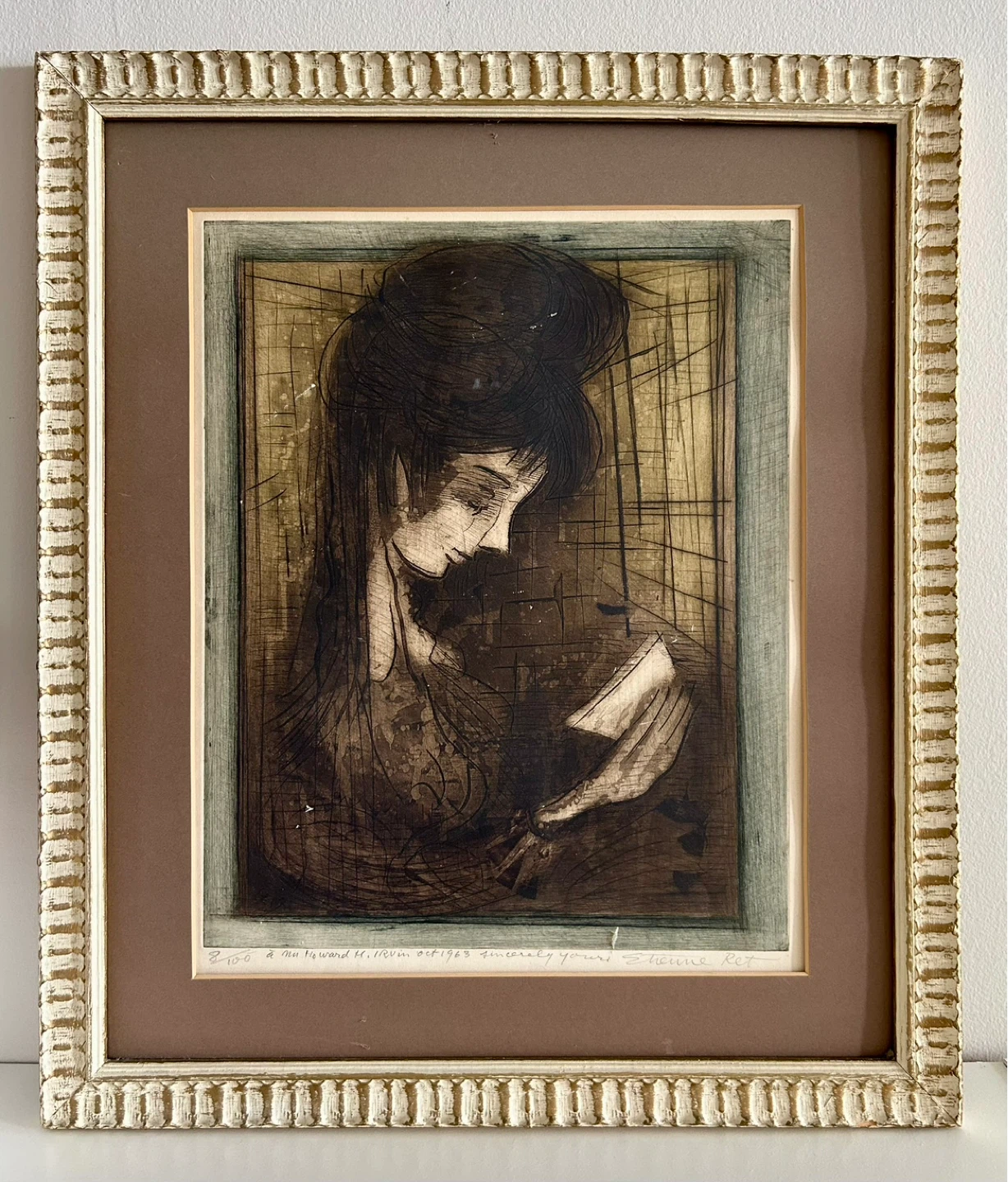 Collectible Art: Etienne Ret Etching from 1963