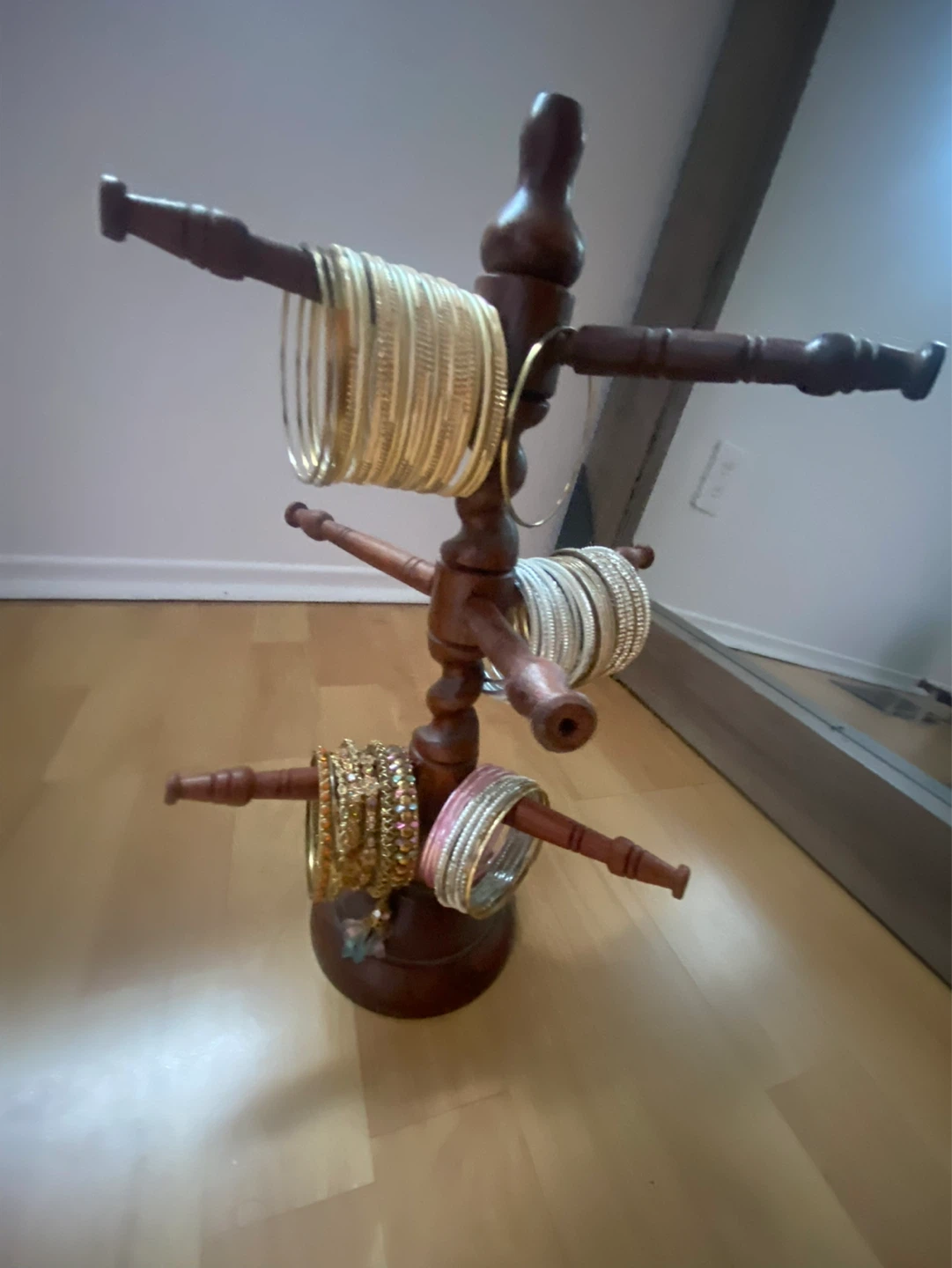 Wooden Bangle and Jewelry Stand - photo 3