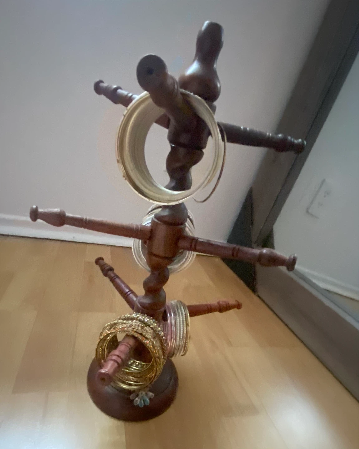 Wooden Bangle and Jewelry Stand - photo 2