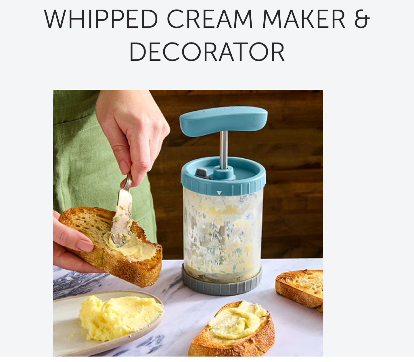 Pampered Chef Whipped Cream Maker & Decorator Set - photo 2