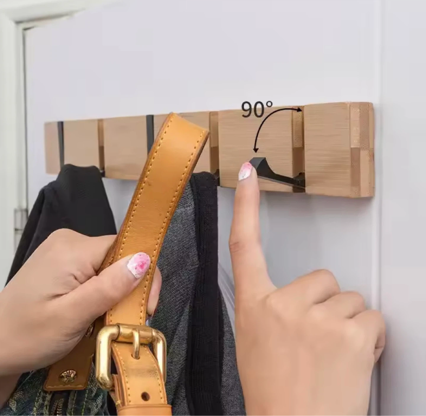 Wall Mounted Folding 5 Hooks - photo 3