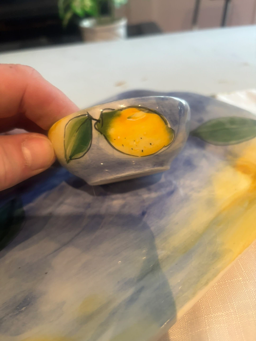 Farval Portugal Hand Painted Lemon Ceramic Set - photo 5