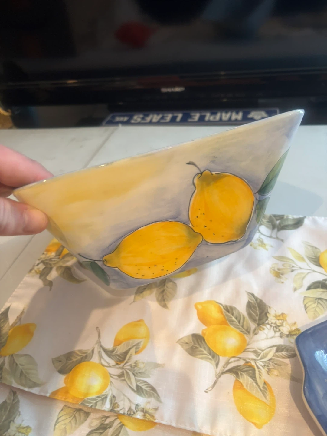 Farval Portugal Hand Painted Lemon Ceramic Set - photo 3