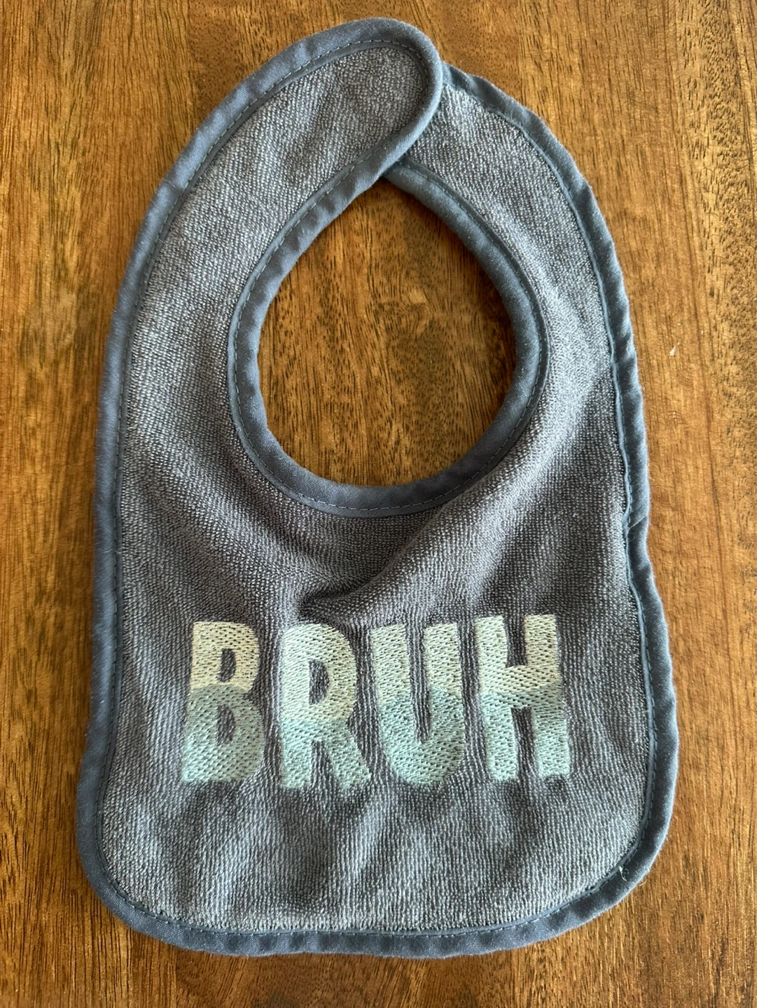 Baby Bib "Bruh" Graphic