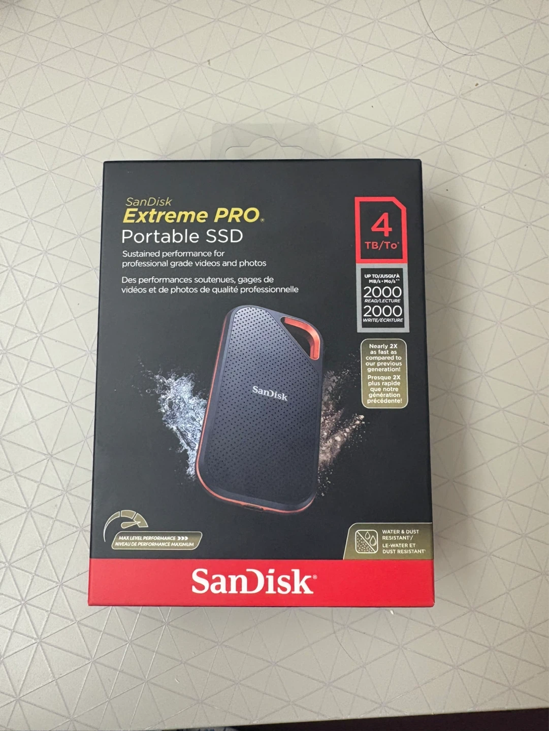 SanDisk Extreme PRO Portable SSD 4TB