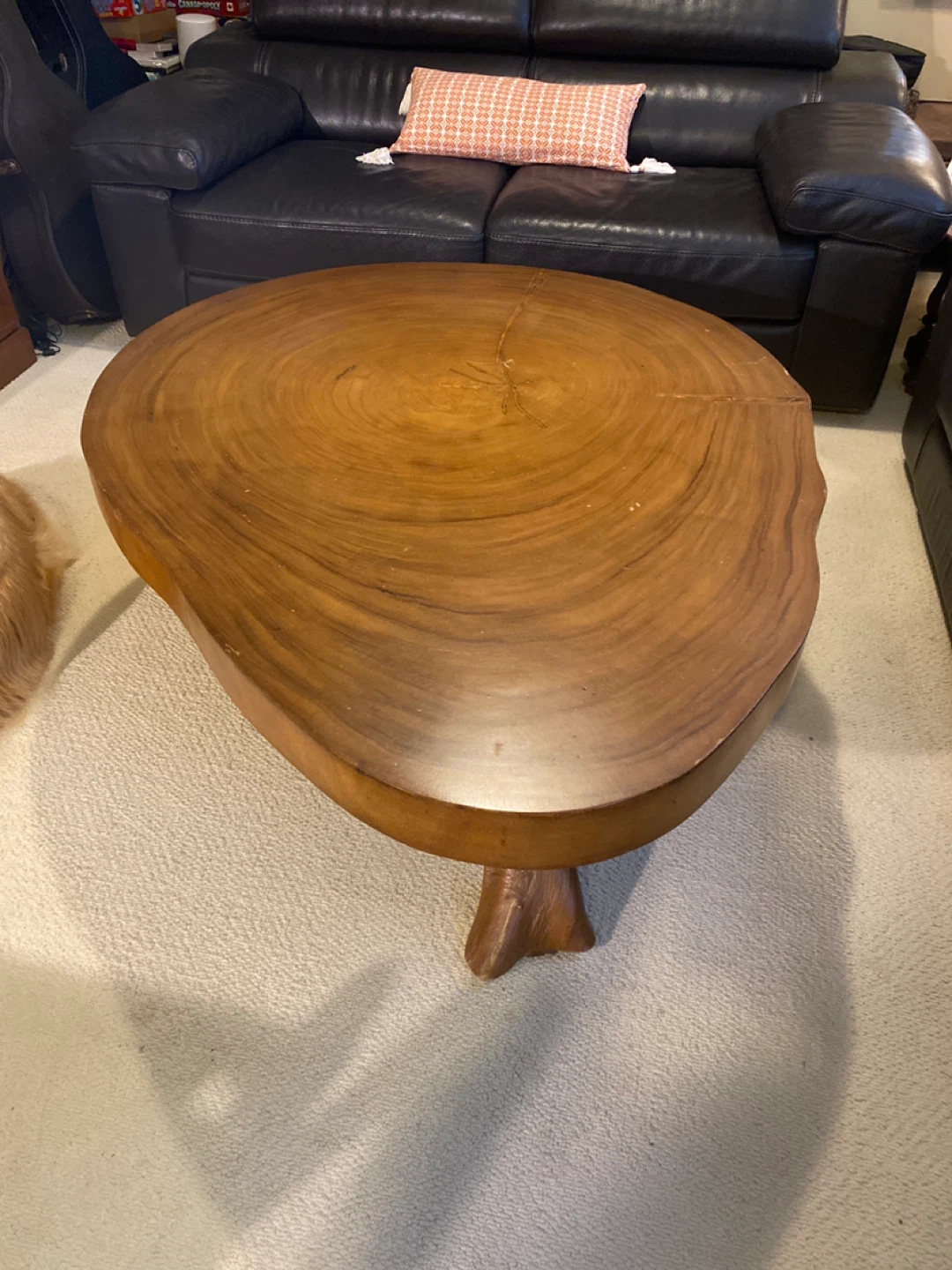 Rustic Live Edge Wood Coffee Table