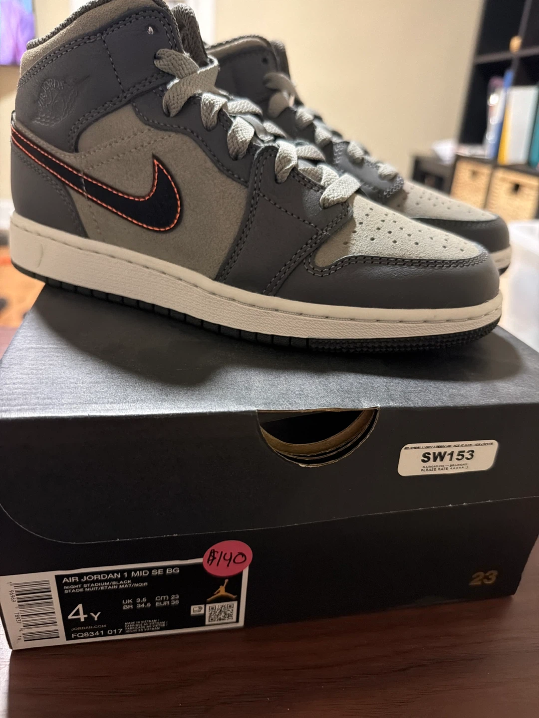 Nike Air Jordan 1 Mid SE BG Toddler Shoes - photo 3