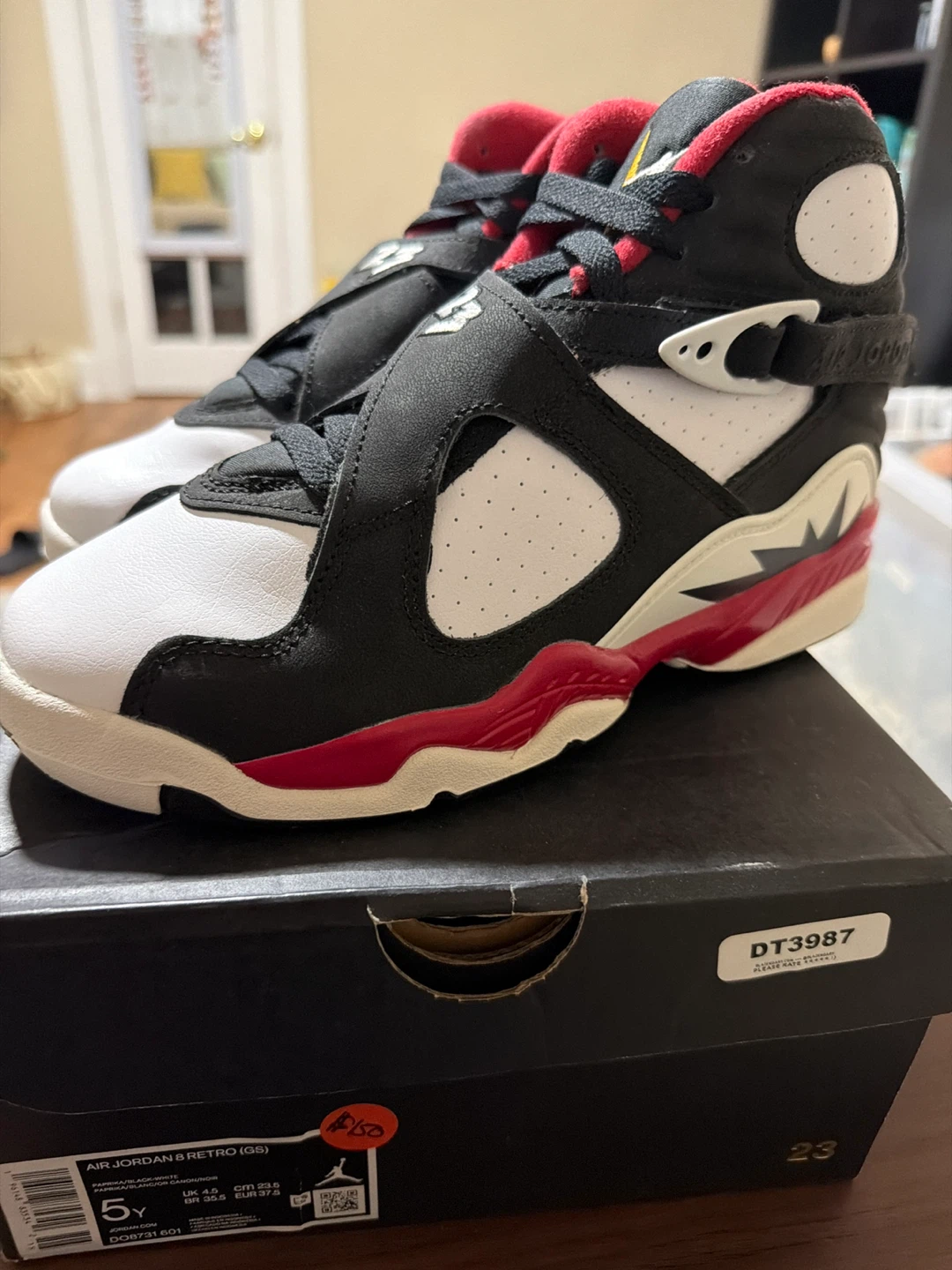 Air Jordan 8 Retro GS 'Playoff' Size 5Y - photo 3