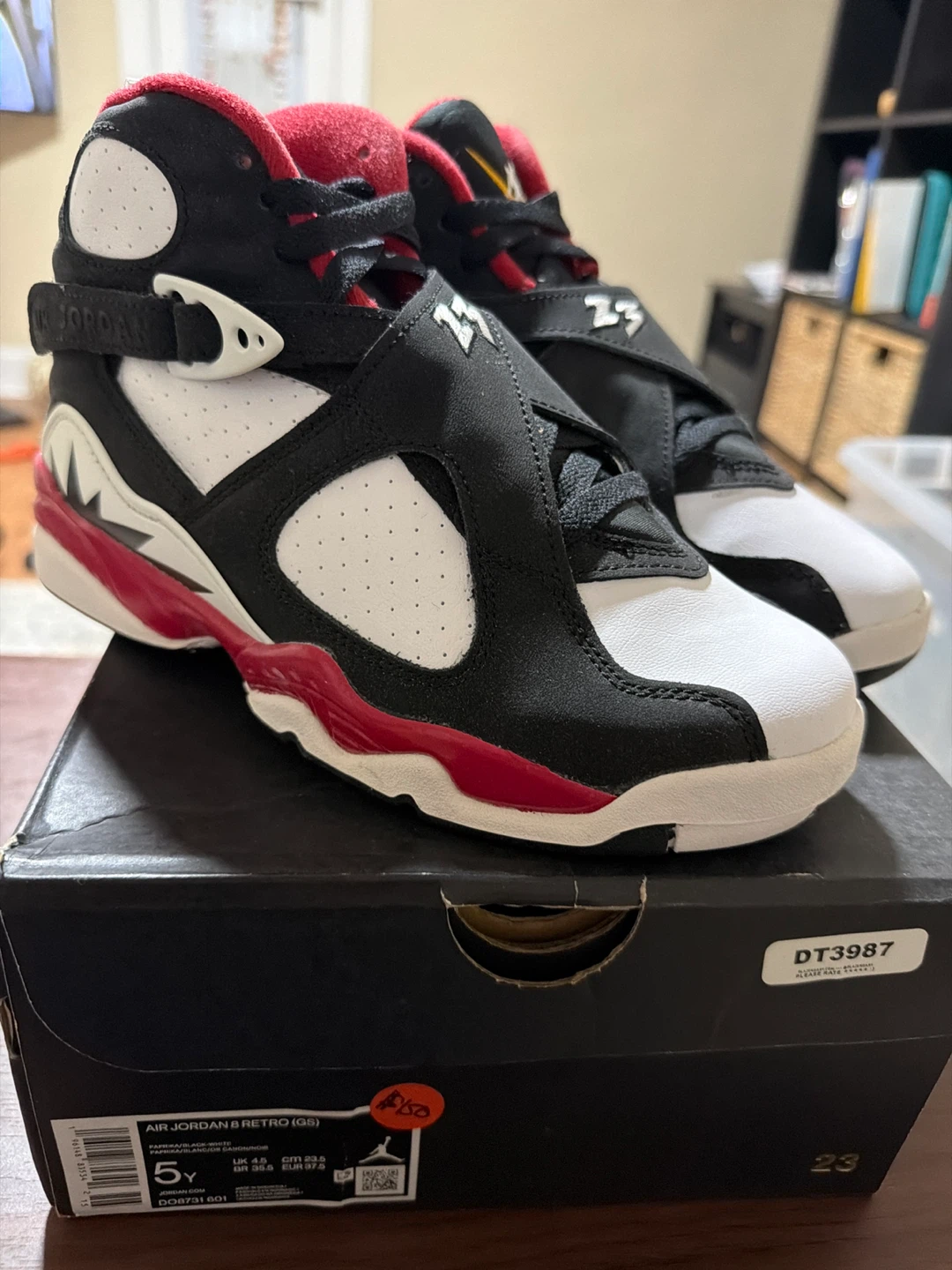 Air Jordan 8 Retro GS 'Playoff' Size 5Y - photo 2