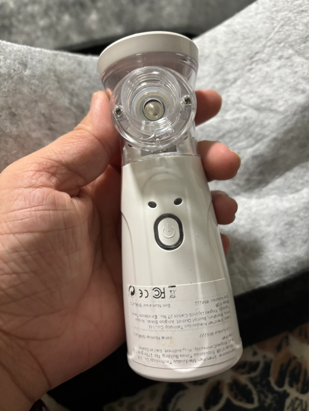 White Portable Nebulizer