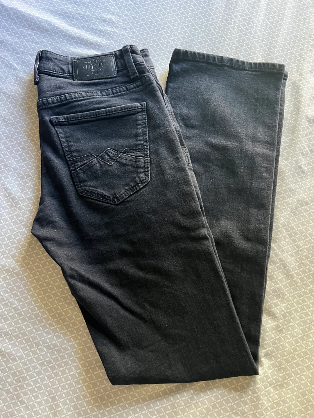 BKE Aiden Black Denim Jeans 32x36