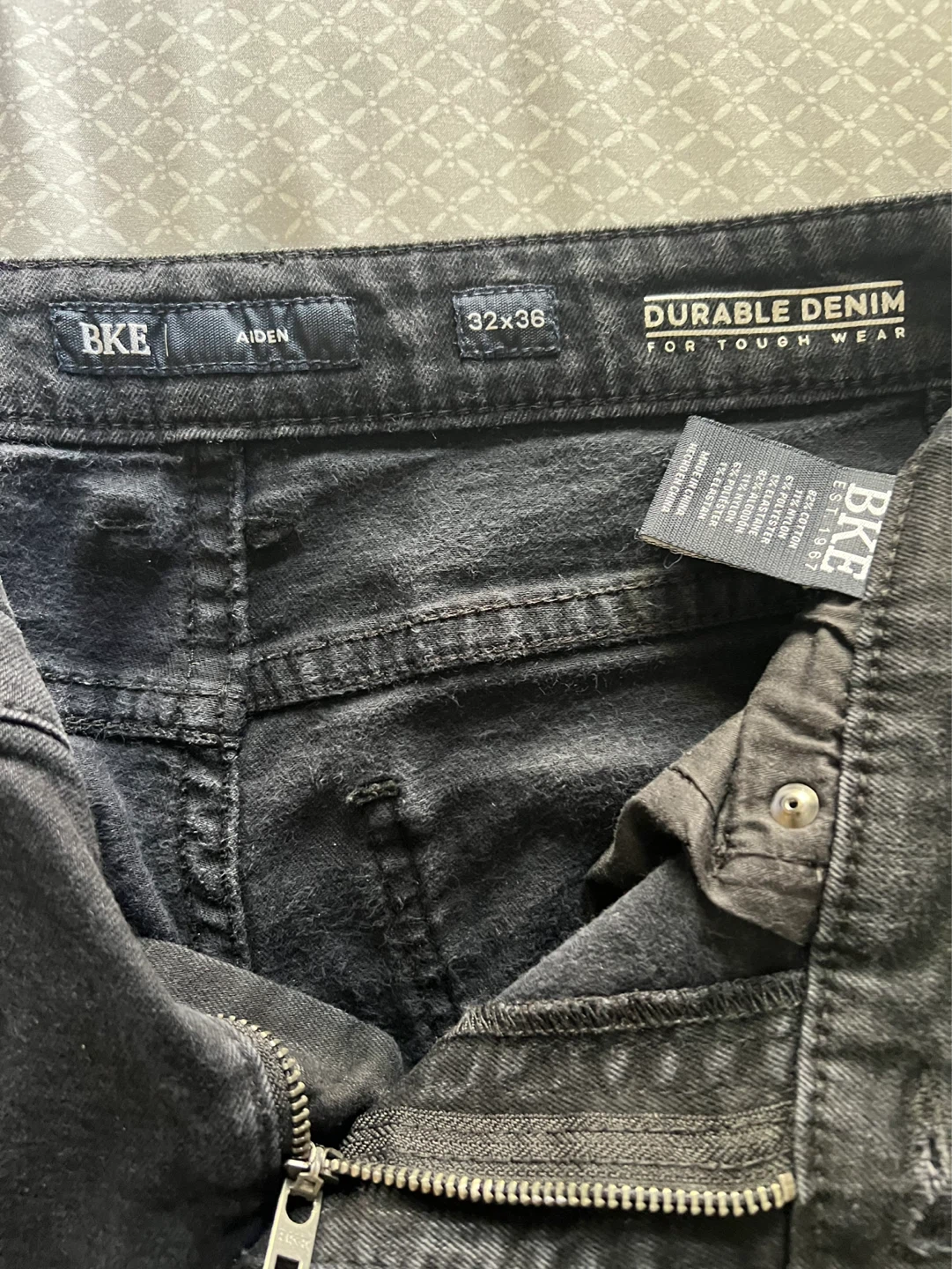 BKE Aiden Black Denim Jeans 32x36 - photo 5