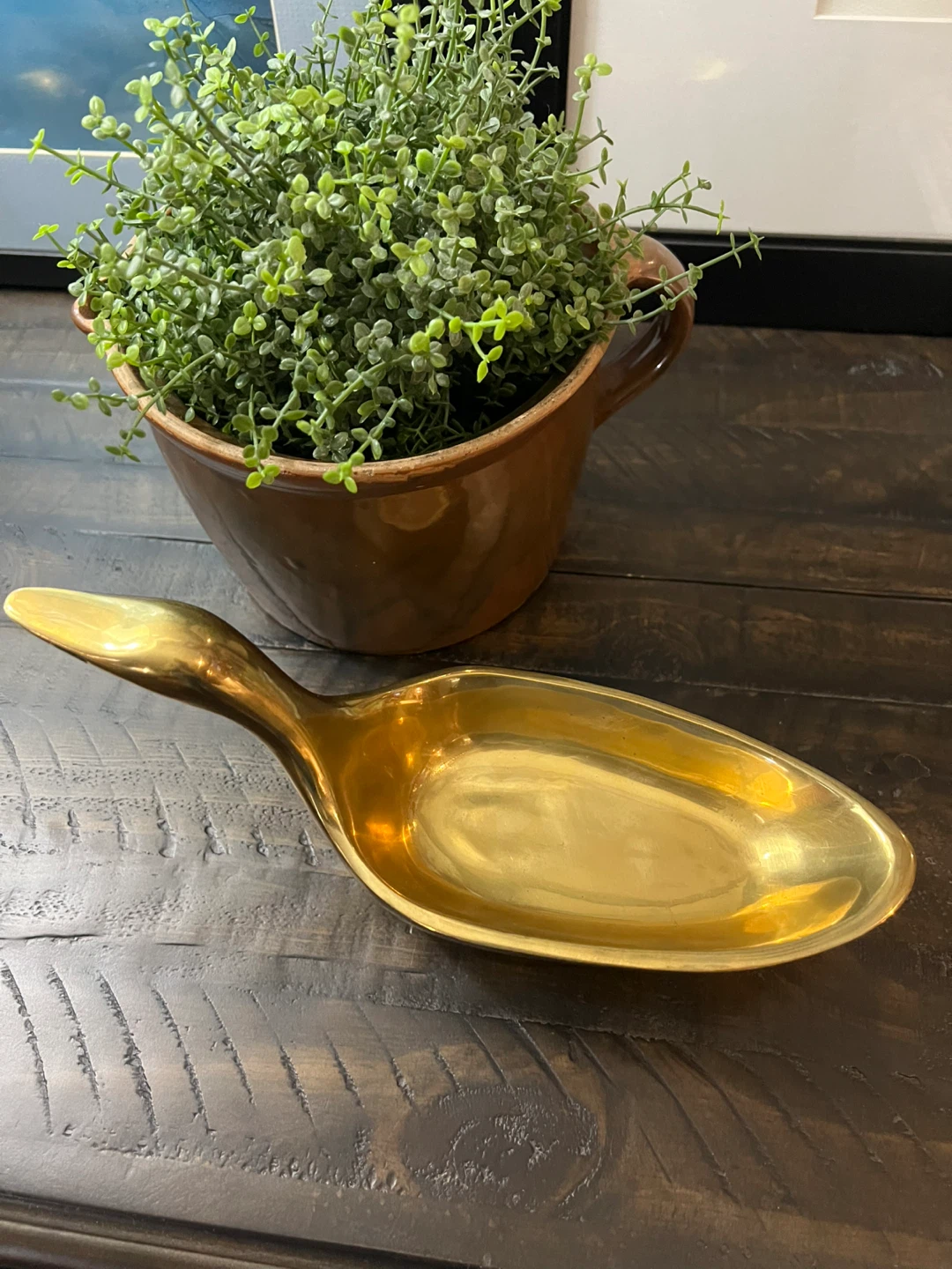 Vintage Brass Bird Catch-All Dish - photo 5