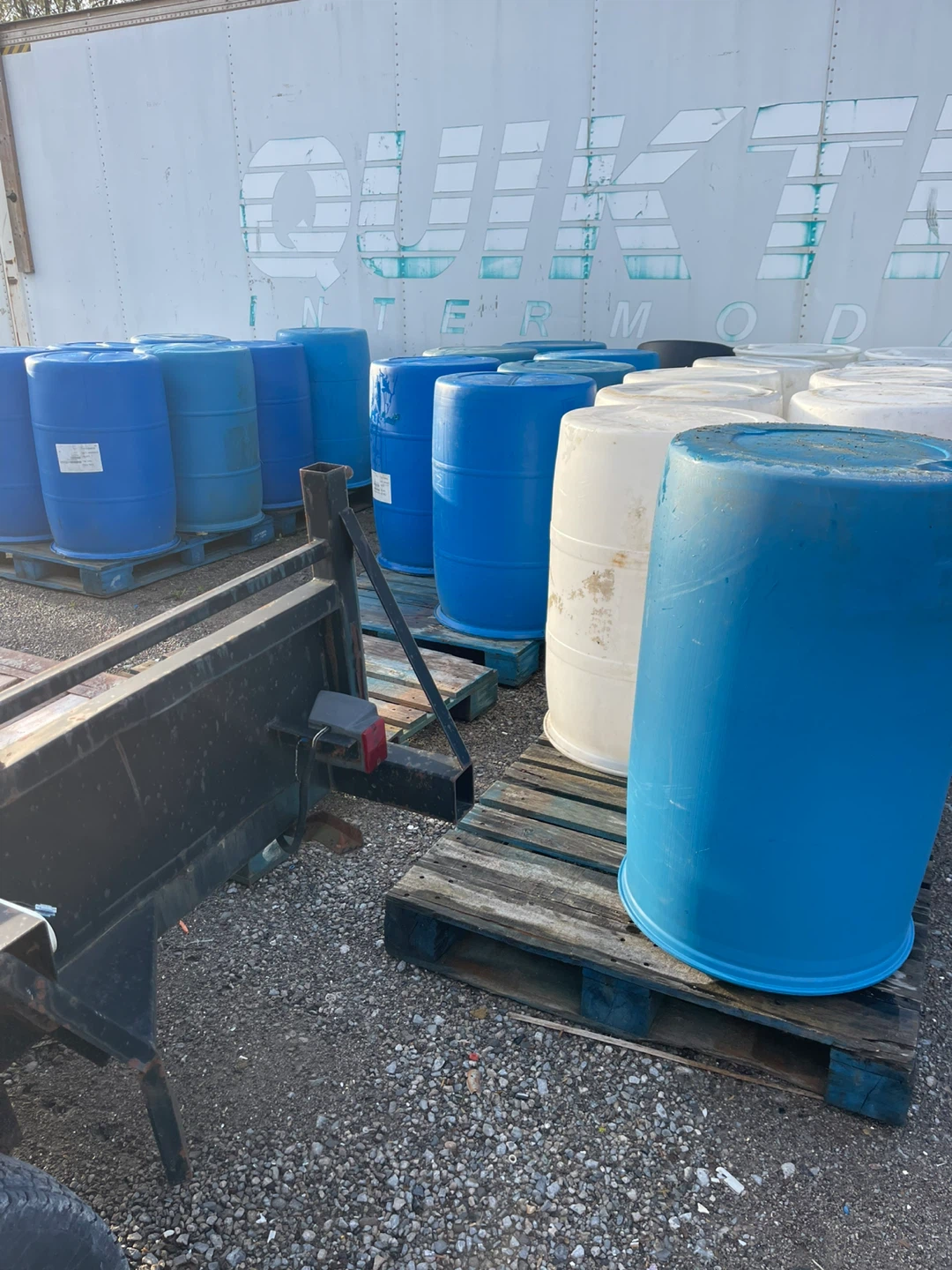 White &Blue Plastic Drums 208 L (55 Gallon)
