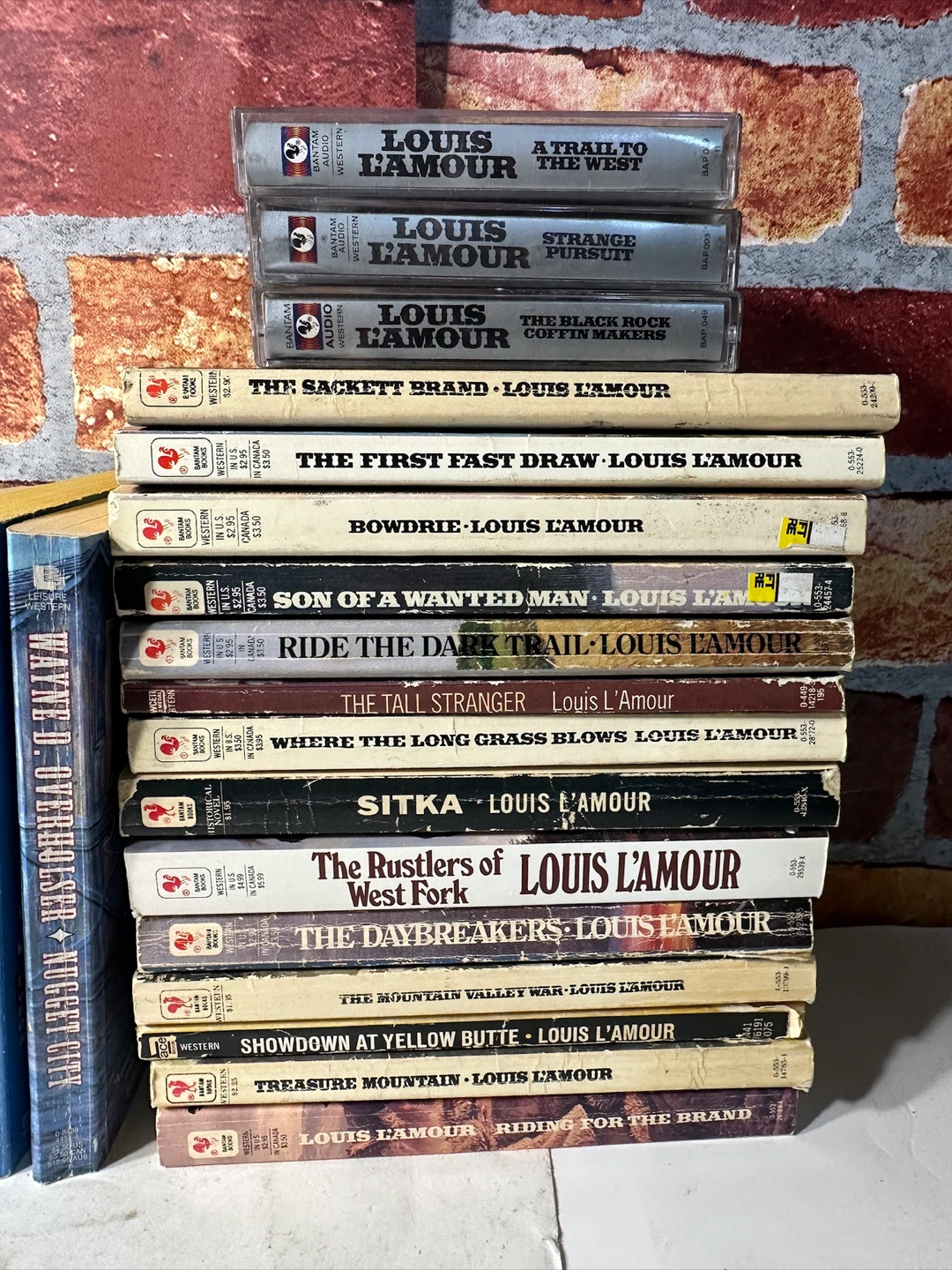 Collection of Louis L'Amour Western Books and Audio Cassettes - photo 2
