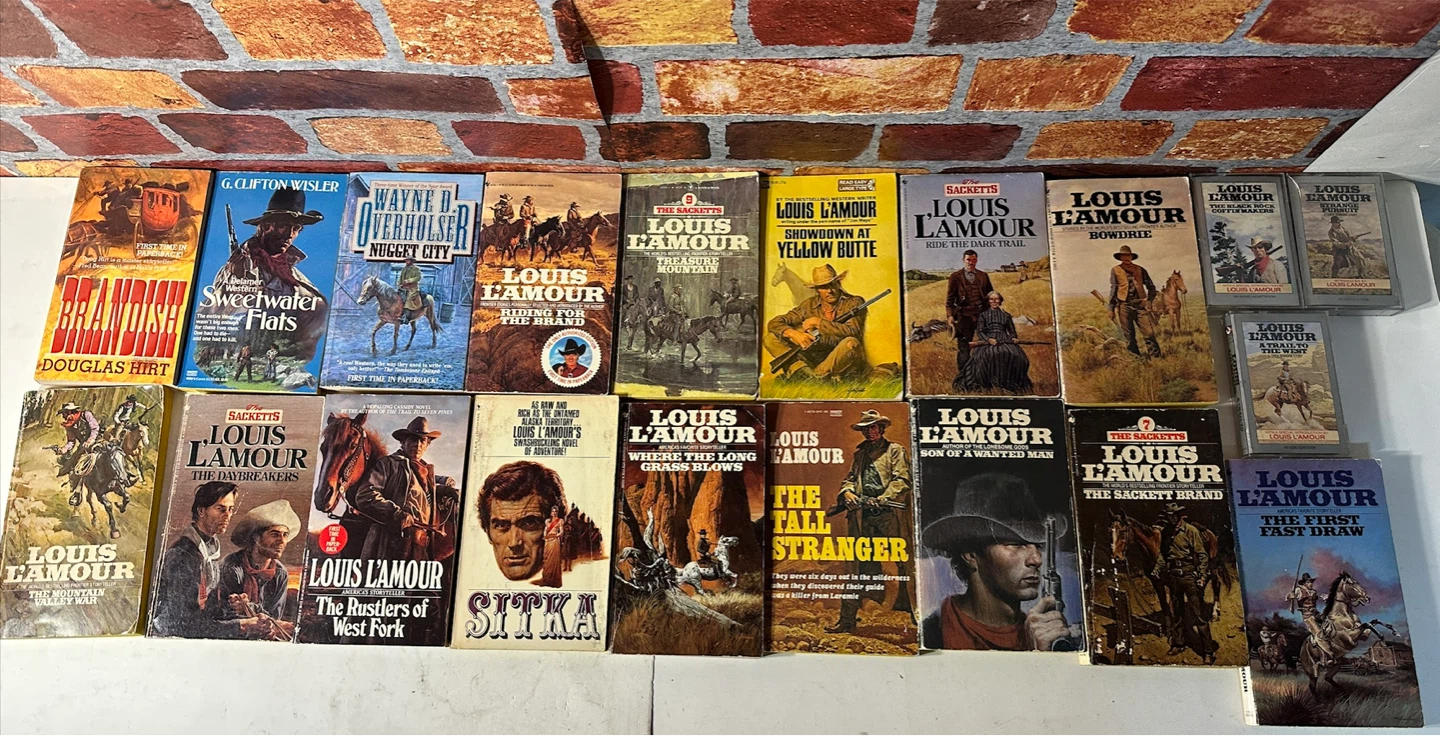 Collection of Louis L'Amour Western Books and Audio Cassettes - photo 4