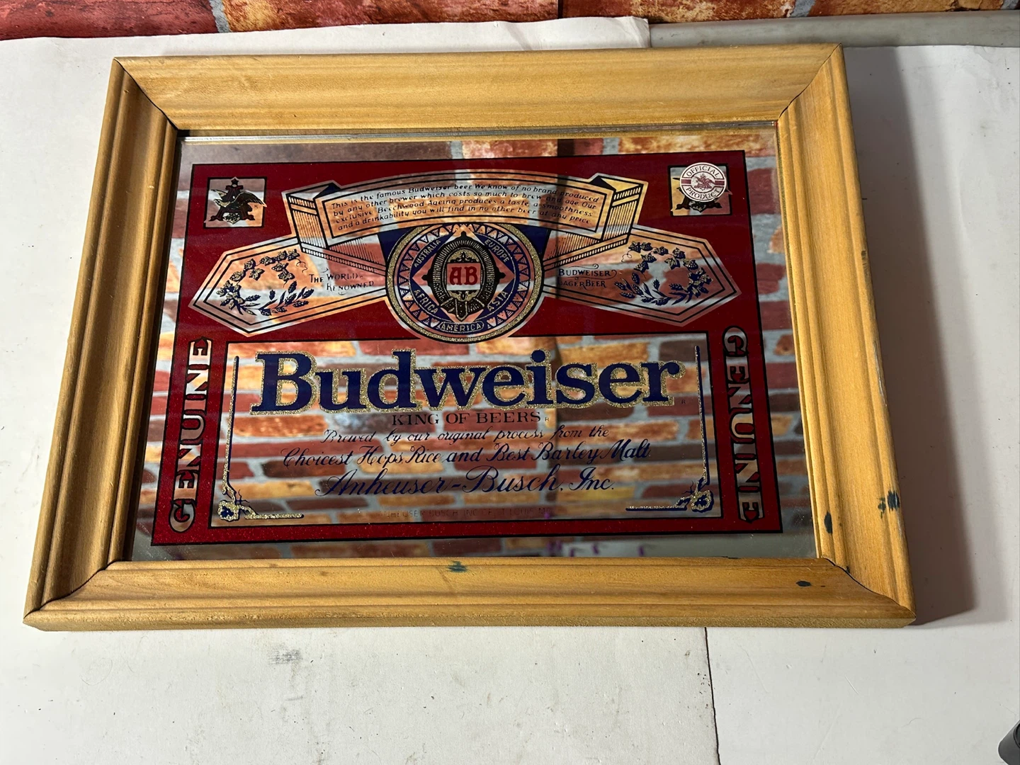 Vintage Budweiser King of Beers Mirror - photo 2