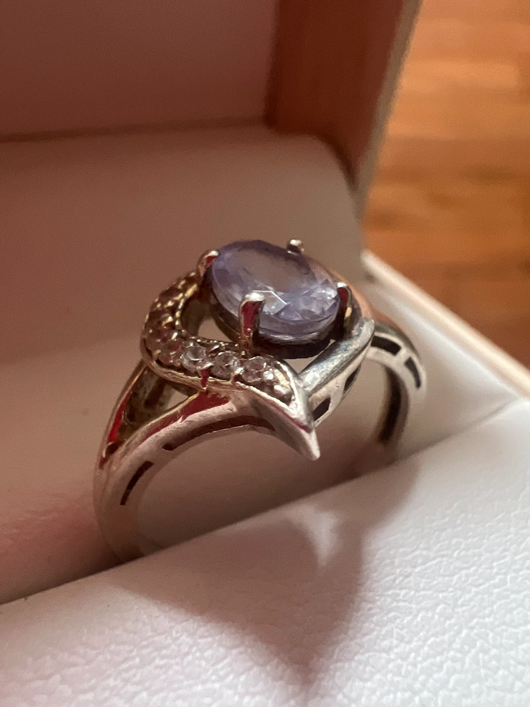 925 Sterling Silver tanzanite ring - photo 3