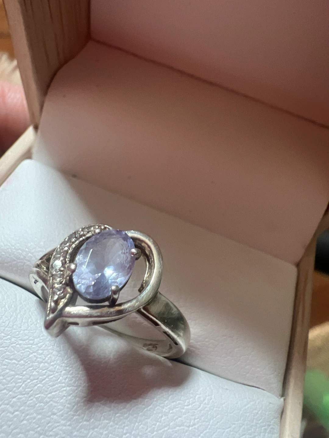 925 Sterling Silver tanzanite ring - photo 2