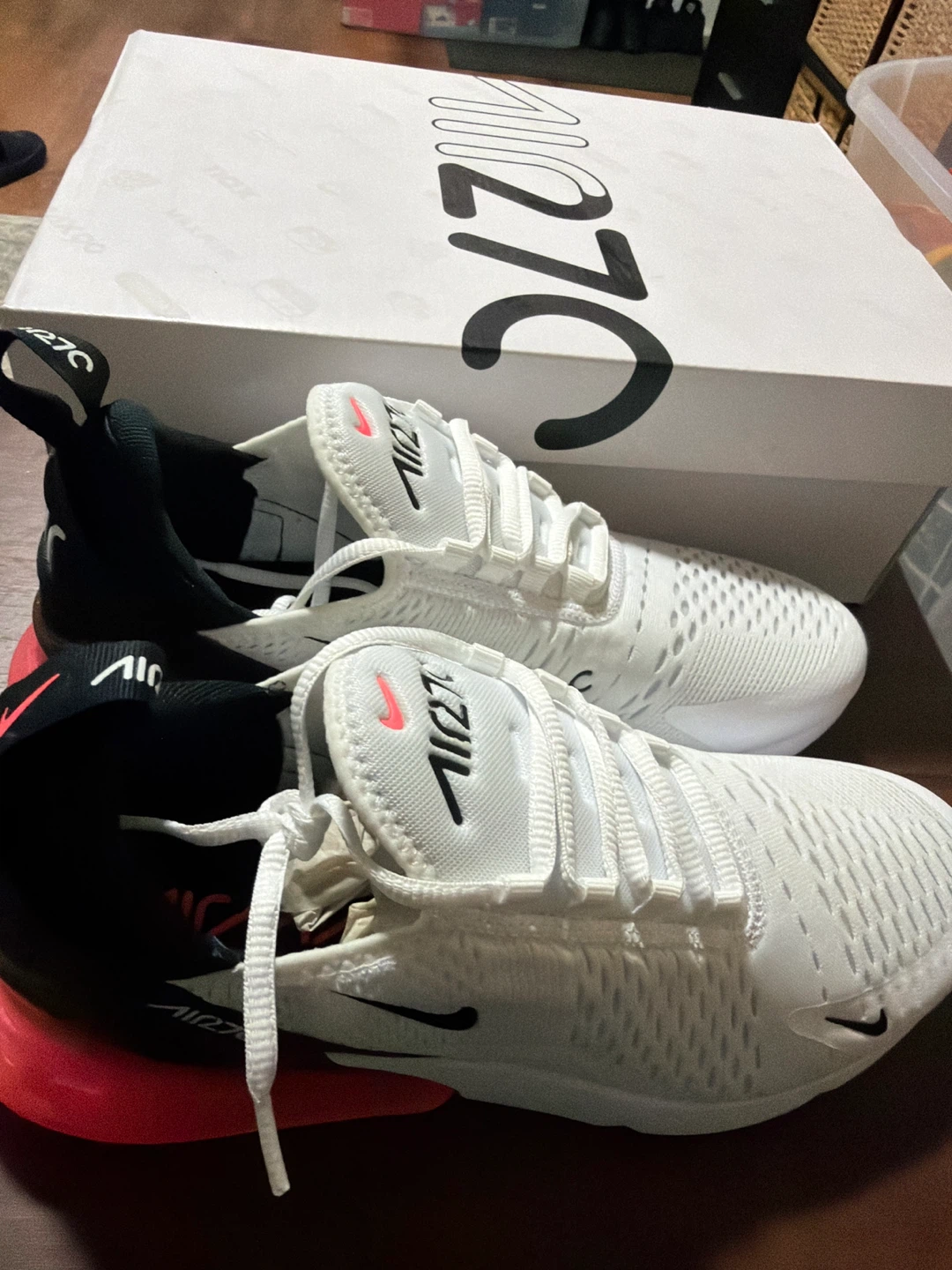 Nike Air Max 270 White/Black/Red Shoes