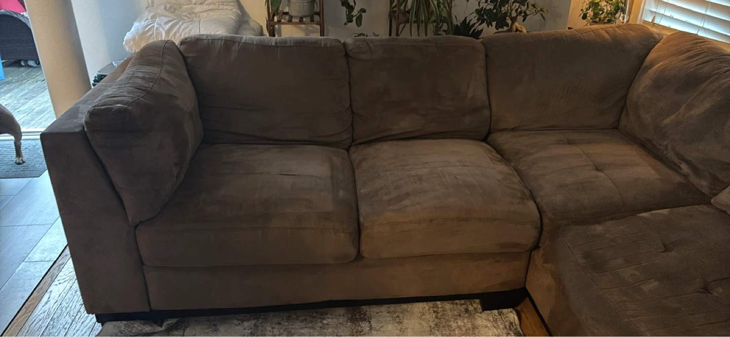Brown Sectional Sofa - photo 2